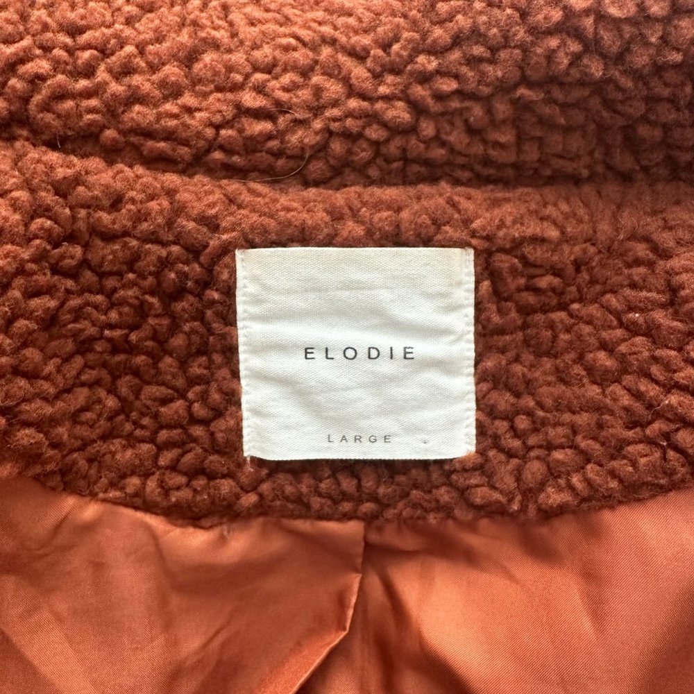 Women's Orange Teddy Jacket - Picture 4 of 4